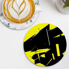 Abstract Pattern Uv Print Round Tile Coaster by Sparkle