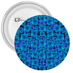 Blue In Bloom On Fauna A Joy For The Soul Decorative 3  Buttons by pepitasart