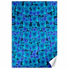 Blue In Bloom On Fauna A Joy For The Soul Decorative Canvas 12  X 18 