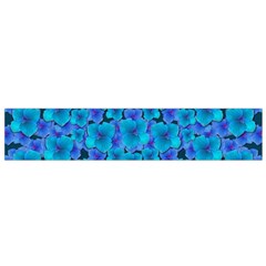 Blue In Bloom On Fauna A Joy For The Soul Decorative Small Flano Scarf by pepitasart