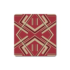 Abstract Pattern Geometric Backgrounds   Square Magnet by Eskimos