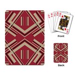 Abstract pattern geometric backgrounds   Playing Cards Single Design (Rectangle) Back