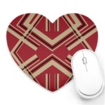 Abstract pattern geometric backgrounds   Heart Mousepads Front