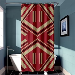 Abstract Pattern Geometric Backgrounds   Shower Curtain 36  X 72  (stall)  by Eskimos