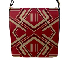 Abstract Pattern Geometric Backgrounds   Flap Closure Messenger Bag (l) by Eskimos