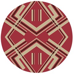 Abstract Pattern Geometric Backgrounds   Wooden Bottle Opener (round) by Eskimos