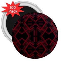 Abstract Pattern Geometric Backgrounds   3  Magnets (100 Pack) by Eskimos