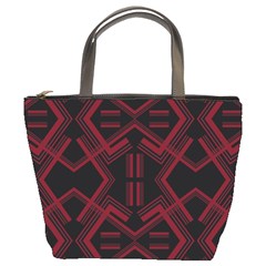 Abstract Pattern Geometric Backgrounds   Bucket Bag by Eskimos