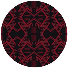 Abstract Pattern Geometric Backgrounds   Wooden Puzzle Round by Eskimos