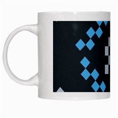 Abstract Pattern Geometric Backgrounds   White Mug by Eskimos