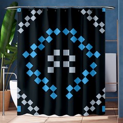 Abstract Pattern Geometric Backgrounds   Shower Curtain 60  X 72  (medium)  by Eskimos