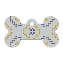 Abstract Pattern Geometric Backgrounds   Dog Tag Bone (two Sides) by Eskimos