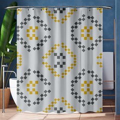 Abstract Pattern Geometric Backgrounds   Shower Curtain 60  X 72  (medium)  by Eskimos