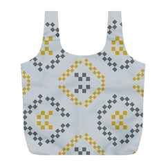 Abstract Pattern Geometric Backgrounds   Full Print Recycle Bag (l) by Eskimos