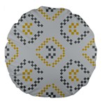 Abstract pattern geometric backgrounds   Large 18  Premium Flano Round Cushions Front