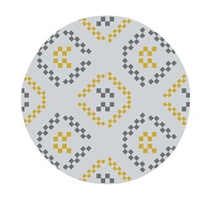 Abstract Pattern Geometric Backgrounds   Mini Round Pill Box by Eskimos