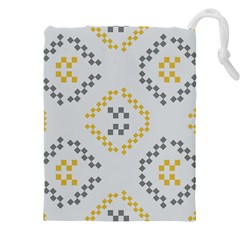 Abstract Pattern Geometric Backgrounds   Drawstring Pouch (5xl) by Eskimos