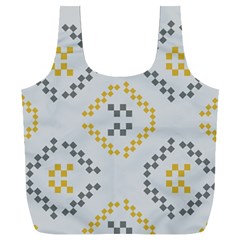 Abstract Pattern Geometric Backgrounds   Full Print Recycle Bag (xxl) by Eskimos