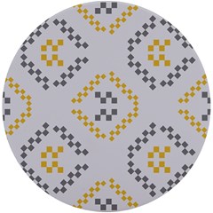 Abstract Pattern Geometric Backgrounds   Uv Print Round Tile Coaster by Eskimos