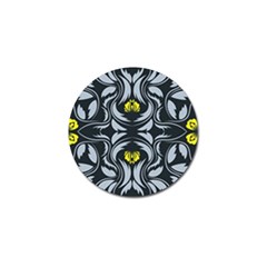 Folk Flowers Print Floral Pattern Ethnic Art Golf Ball Marker by Eskimos