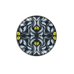 Folk Flowers Print Floral Pattern Ethnic Art Hat Clip Ball Marker by Eskimos