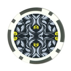 Folk Flowers Print Floral Pattern Ethnic Art Poker Chip Card Guard by Eskimos