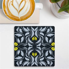 Folk Flowers Print Floral Pattern Ethnic Art Uv Print Square Tile Coaster  by Eskimos