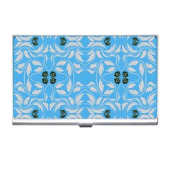 Folk Flowers Print Floral Pattern Ethnic Art Business Card Holder by Eskimos