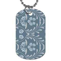 Folk Flowers Print Floral Pattern Ethnic Art Dog Tag (two Sides) by Eskimos