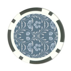 Folk Flowers Print Floral Pattern Ethnic Art Poker Chip Card Guard (10 Pack) by Eskimos