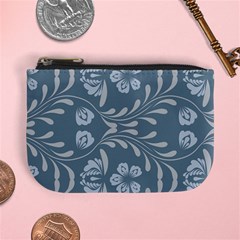 Folk Flowers Print Floral Pattern Ethnic Art Mini Coin Purse by Eskimos