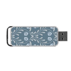 Folk Flowers Print Floral Pattern Ethnic Art Portable Usb Flash (one Side) by Eskimos