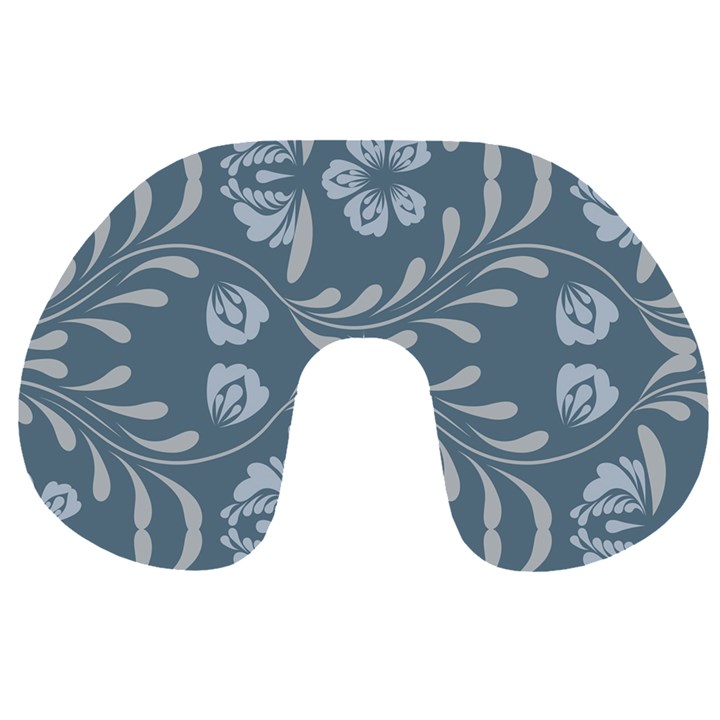 Folk flowers print Floral pattern Ethnic art Travel Neck Pillow