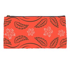 Folk Flowers Print Floral Pattern Ethnic Art Pencil Case