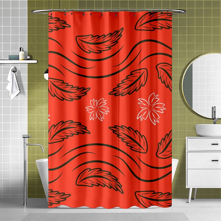 Folk flowers print Floral pattern Ethnic art Shower Curtain 48  x 72  (Small) 