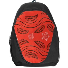 Folk Flowers Print Floral Pattern Ethnic Art Backpack Bag by Eskimos