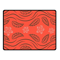 Folk Flowers Print Floral Pattern Ethnic Art Double Sided Fleece Blanket (small)  by Eskimos