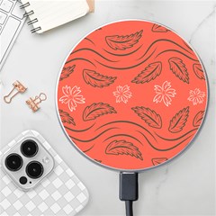 Folk Flowers Print Floral Pattern Ethnic Art Wireless Charger by Eskimos