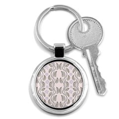 Folk Flowers Print Floral Pattern Ethnic Art Key Chain (round) by Eskimos