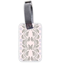 Folk Flowers Print Floral Pattern Ethnic Art Luggage Tag (two Sides) by Eskimos