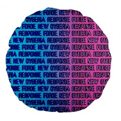 New Cyberia Response Force Large 18  Premium Round Cushions by WetdryvacsLair