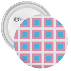 Trans Flag Squared Plaid 3  Buttons by WetdryvacsLair