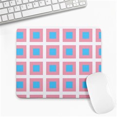 Trans Flag Squared Plaid Large Mousepads by WetdryvacsLair