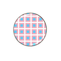 Trans Flag Squared Plaid Hat Clip Ball Marker (4 Pack) by WetdryvacsLair