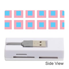 Trans Flag Squared Plaid Memory Card Reader (stick) by WetdryvacsLair