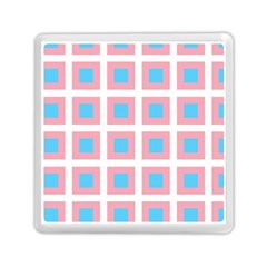 Trans Flag Squared Plaid Memory Card Reader (square) by WetdryvacsLair