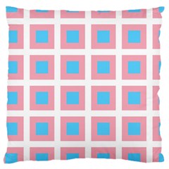 Trans Flag Squared Plaid Standard Flano Cushion Case (two Sides) by WetdryvacsLair