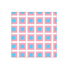 Trans Flag Squared Plaid Satin Bandana Scarf by WetdryvacsLair