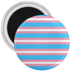 Trans Flag Stripes 3  Magnets by WetdryvacsLair