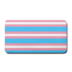 Trans Flag Stripes Medium Bar Mats by WetdryvacsLair